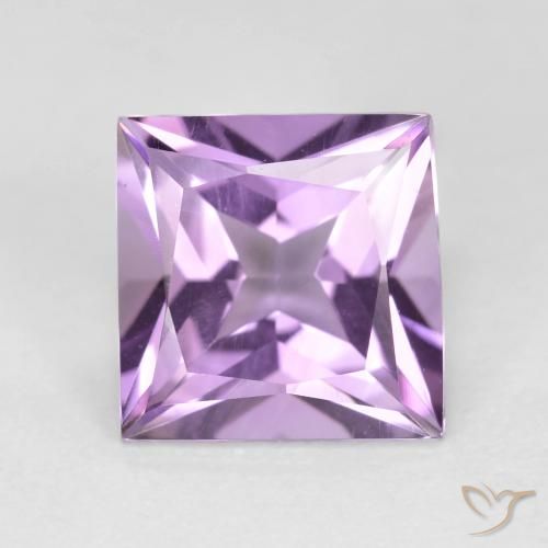 Ametista Violeta Púrpura Médio-claro Natural 2.27ct, Quadrado, VVS-VS
