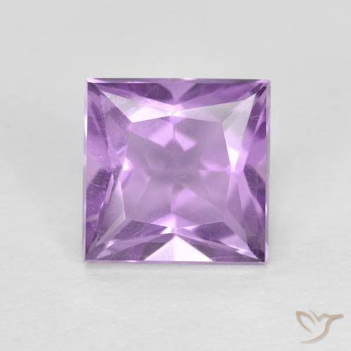 1.57ct Natural Violeta Púrpura Ametista, Quadrado, VS