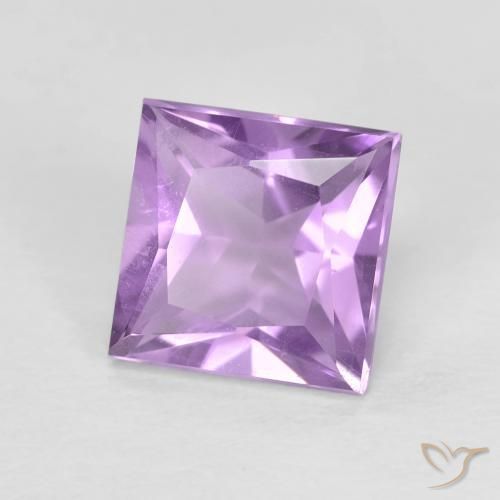 Ametista Violeta Púrpura Natural 1.57ct, Quadrado, VS
