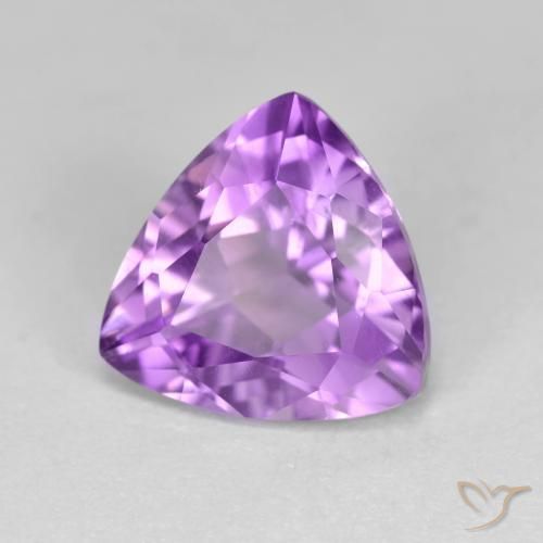 Ametista Violeta Púrpura Médio-claro Natural 3.04ct, Trilhão, VS