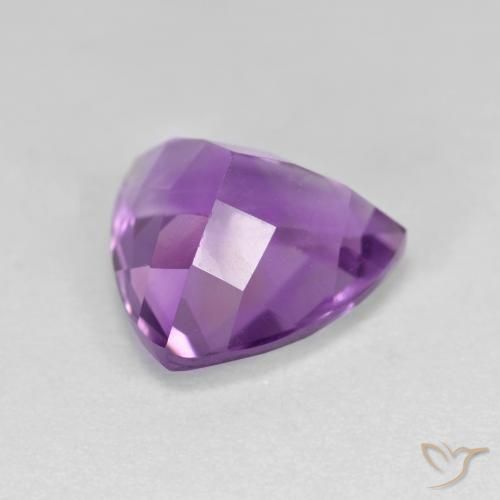 Ametista Violeta Púrpura Médio-claro Natural 3.04ct, Trilhão, VS