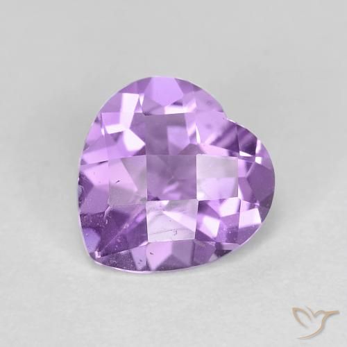 1.54ct Natural íris violeta Ametista, Coração, VS