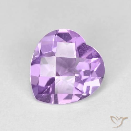 1.55ct Natural íris violeta Ametista, Coração, VVS-VS
