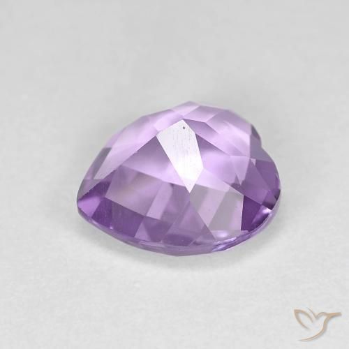 Ametista íris violeta Natural 1.55ct, Coração, VVS-VS