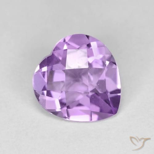 Ametista Violeta médio Natural 1.54ct, Coração, VVS-VS