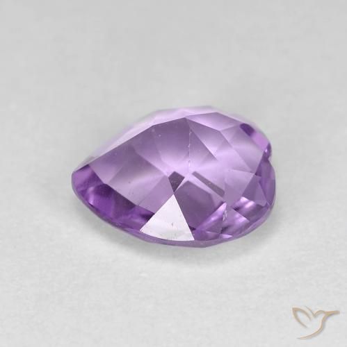 Ametista Violeta médio Natural 1.54ct, Coração, VVS-VS