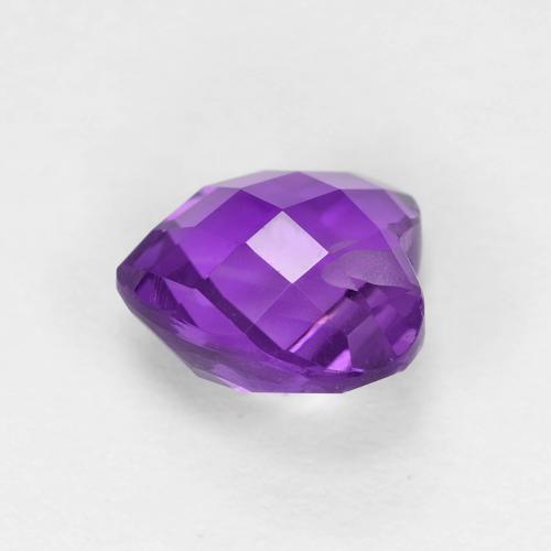 Ametista Violeta Vívido Natural 1.74ct, Formato de coração, VVS-VS