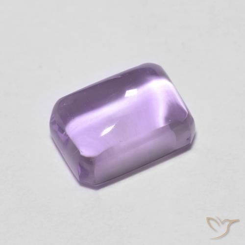 1.31ct Natural Violeta claro Ametista, Corte Esmeralda, Transparente