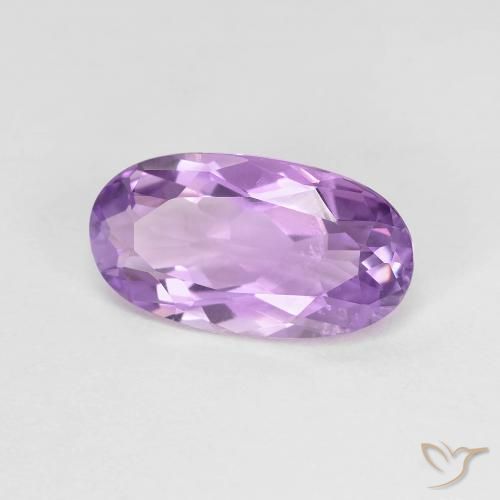 Ametista Violeta rosado claro Natural 2.51ct, oval, VS