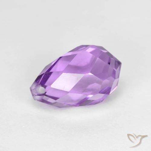 2.60ct Natural Violeta Púrpura Ametista, Briolette, VS