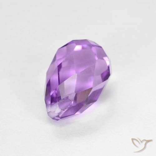 Ametista Violeta Púrpura Natural 2.60ct, Briolette, VS