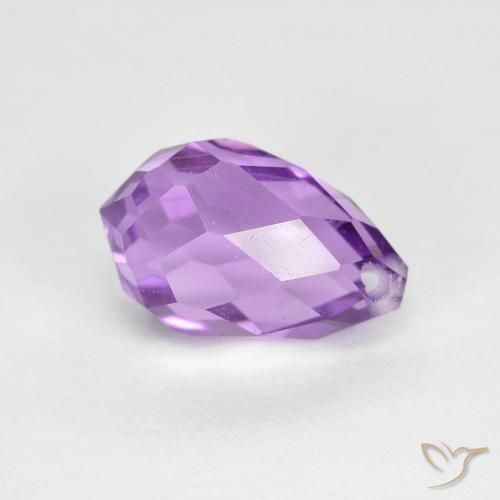 Ametista Violeta Púrpura Natural 2.60ct, Briolette, VS