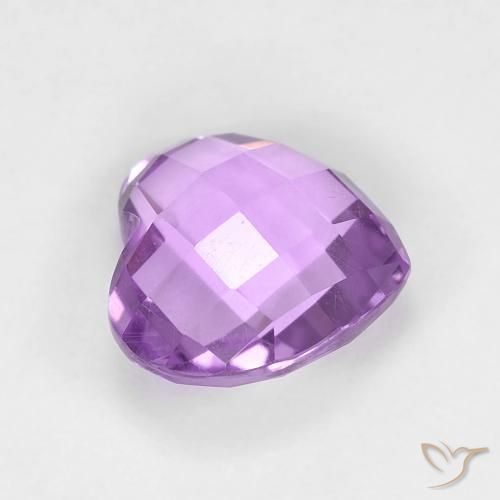 Ametista Violeta Púrpura Médio Natural 1.88ct, Coração, VVS