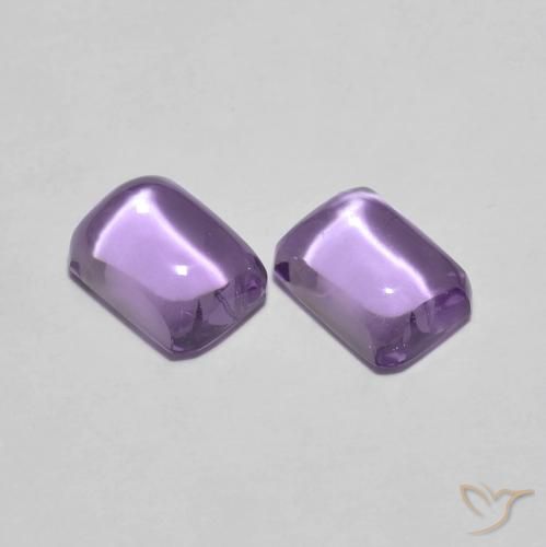 2.24ctw Natural Violeta médio Ametista, Corte Esmeralda, Transparente