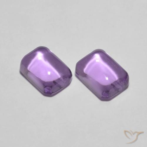 2.38ctw Natural íris violeta Ametista, Corte Esmeralda, Transparente