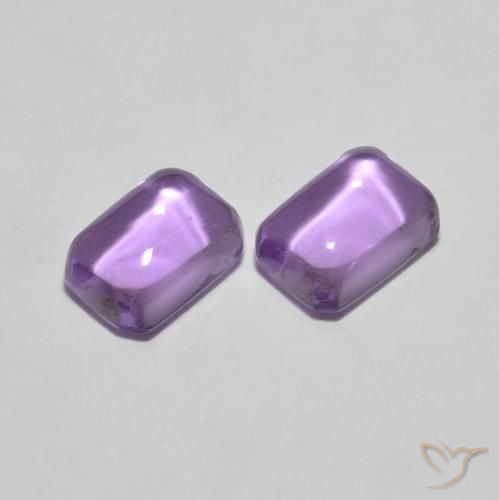 Pedras preciosas de Ametista íris violeta natural de 2.38 ct, Corte Octógono / Esmeralda, Transparente
