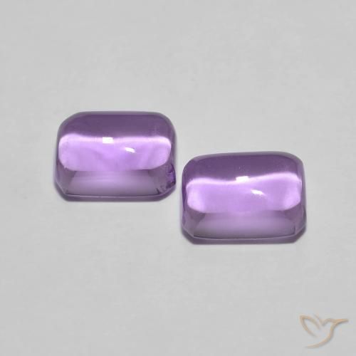Pedras preciosas de Ametista íris violeta natural de 2.38 ct, Corte Octógono / Esmeralda, Transparente