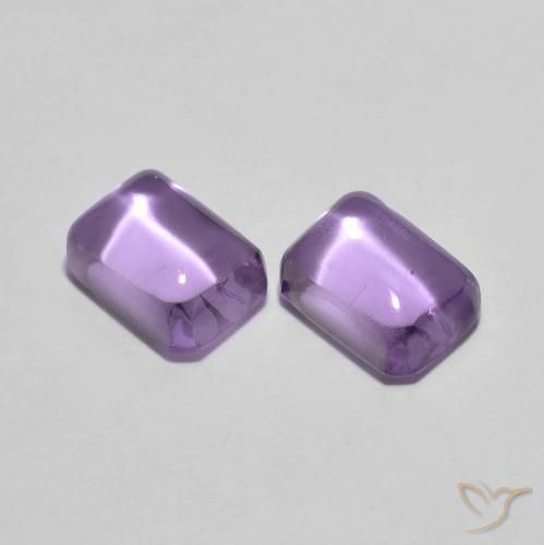 2.56ctw Natural Violeta médio Ametista, Corte Esmeralda, Transparente