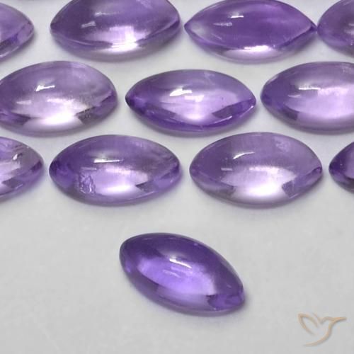 Ametista Violeta médio Natural 0.17ct, Marquesa, Transparente