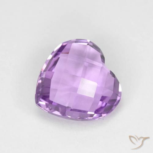 1.85ct Natural Violeta rosa médio Ametista, Coração, VVS