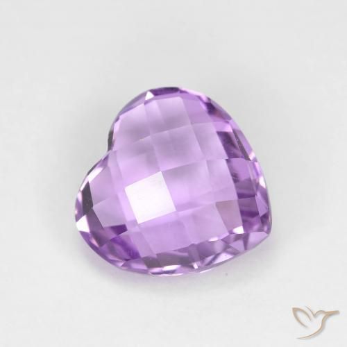 Ametista Violeta rosa médio Natural 1.85ct, Coração, VVS