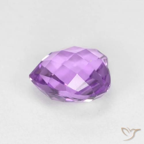 Ametista Violeta rosa médio Natural 1.85ct, Coração, VVS