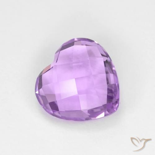 1.87ct Natural Violeta rosa médio Ametista, Coração, VVS