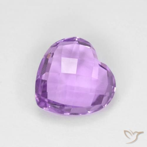 Ametista Violeta rosa médio Natural 1.87ct, Coração, VVS