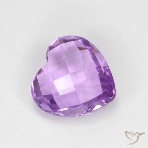 1.92ct Natural Violeta rosado Ametista, Coração, VVS