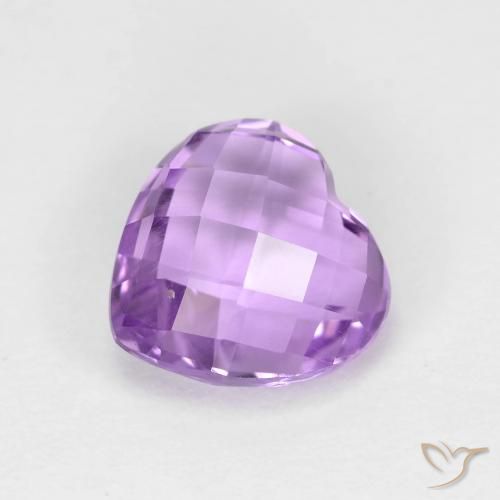 Ametista Violeta rosado Natural 1.92ct, Coração, VVS