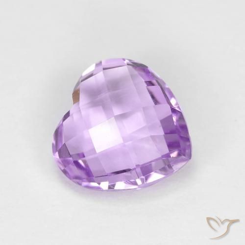 1.87ct Natural Violeta rosa médio Ametista, Coração, VVS