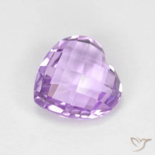 Ametista Violeta rosa médio Natural 1.87ct, Coração, VVS