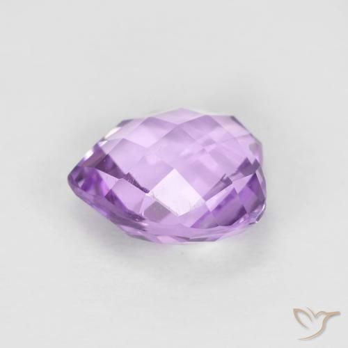Ametista Violeta rosa médio Natural 1.87ct, Coração, VVS