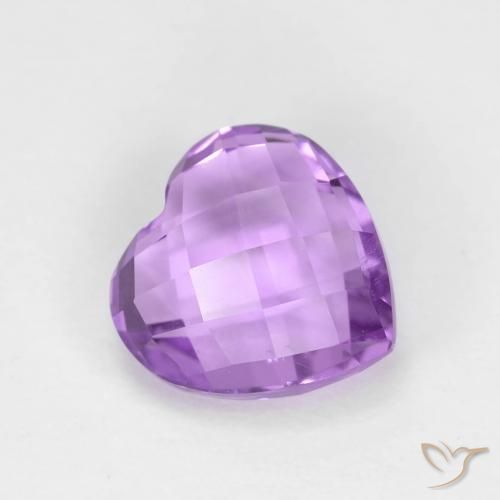 Ametista Violeta rosado Natural 2.06ct, Coração, VVS