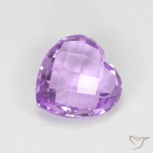 2.00ct Natural Violeta rosado Ametista, Coração, VVS