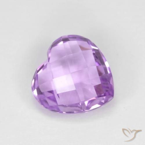 Ametista Violeta rosado Natural 2.00ct, Coração, VVS