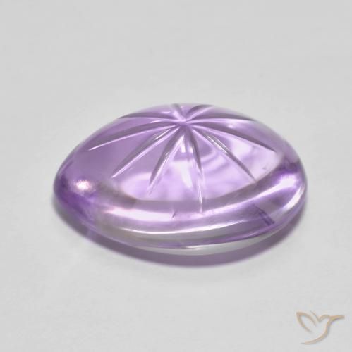 Ametista Violeta médio Natural 8.16ct, Formato de pêra, Transparente