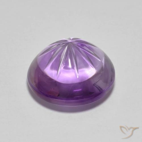 Ametista íris violeta Natural 4.75ct, Redondo, Transparente