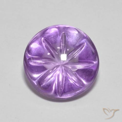 4.22ct Natural íris violeta Ametista, Redondo, Transparente