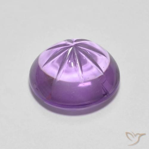Ametista íris violeta Natural 4.22ct, Redondo, Transparente
