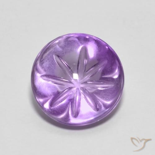3.96ct Natural íris violeta Ametista, Redondo, Transparente