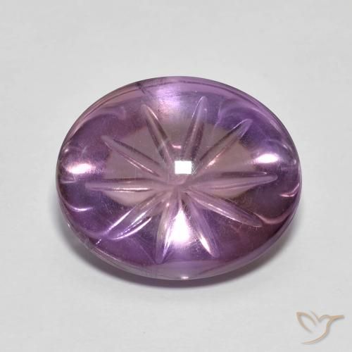 8.11ct Natural Violeta médio Ametista, oval, Transparente