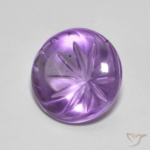 Ametista íris violeta Natural 5.96ct, Redondo, Transparente