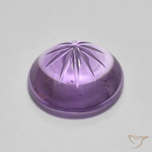 Ametista íris violeta Natural 5.96ct, Redondo, Transparente