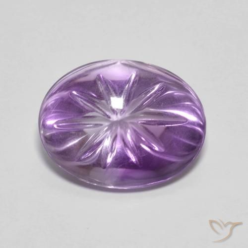 6.70ct Natural íris violeta Ametista, oval, Transparente