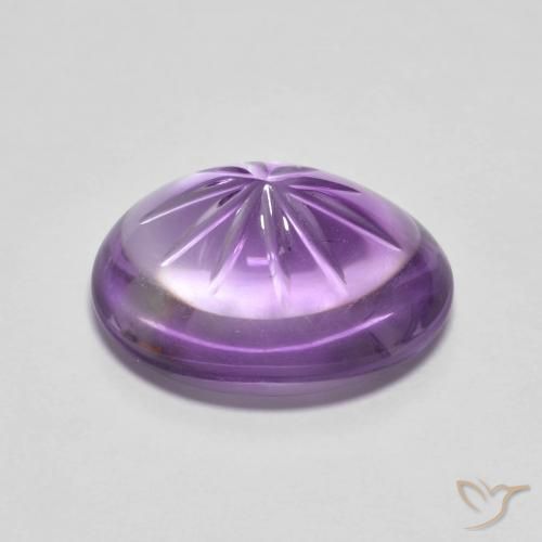 Ametista íris violeta Natural 6.70ct, oval, Transparente