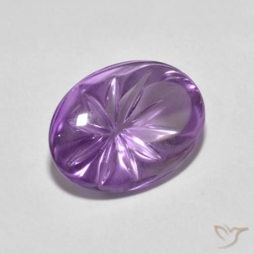 Ametista Violeta médio Natural 4.25ct, oval, Transparente