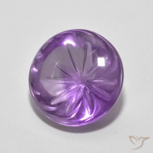 Ametista íris violeta Natural 5.55ct, Redondo, Transparente