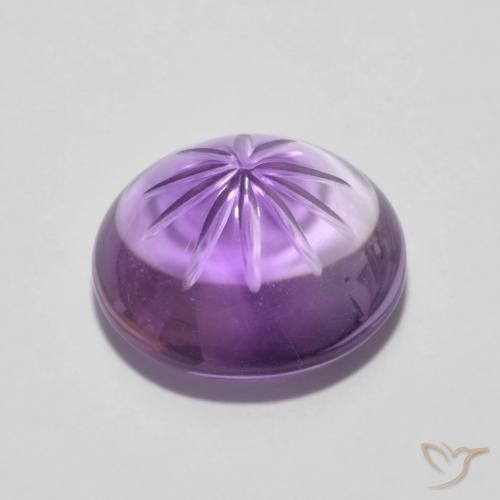 Ametista íris violeta Natural 5.55ct, Redondo, Transparente