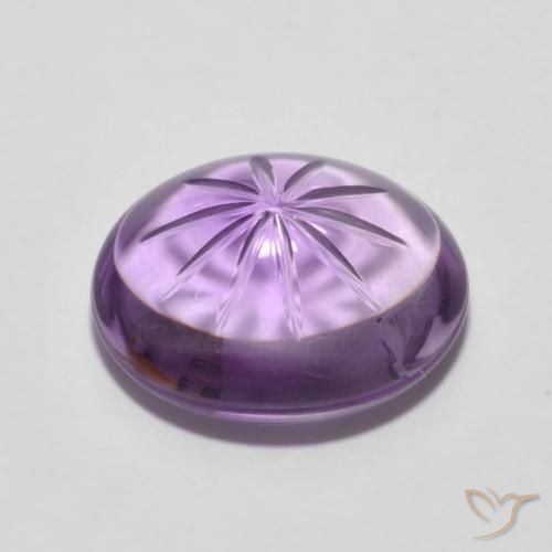 Ametista íris violeta Natural 6.19ct, oval, Transparente
